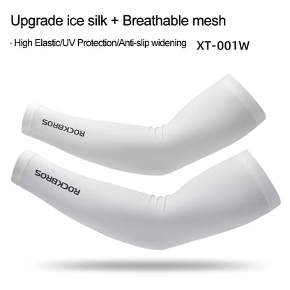 Ice Fabric Running Camping Arm Warmers Basketball Sleeve Running Arm Sleeve Cycling Sleeves Summer Sports Safety Gear